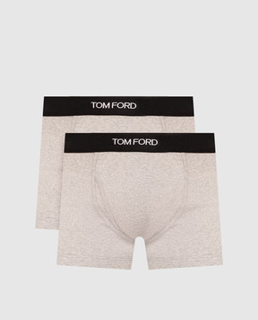 Tom Ford Set of grey boxer briefs with logo T4XC31040