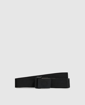 Stone Island Black belt with brand engraving L2S159300001S0073