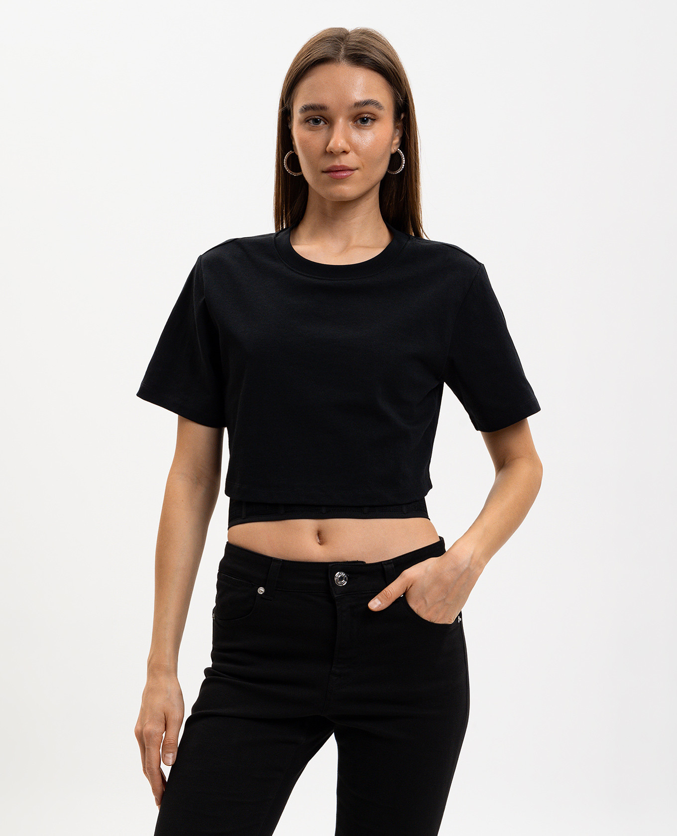 

Black double-layered top Twinset