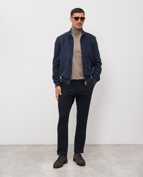 Enrico Mandelli Blue combination jacket 3T907A7405