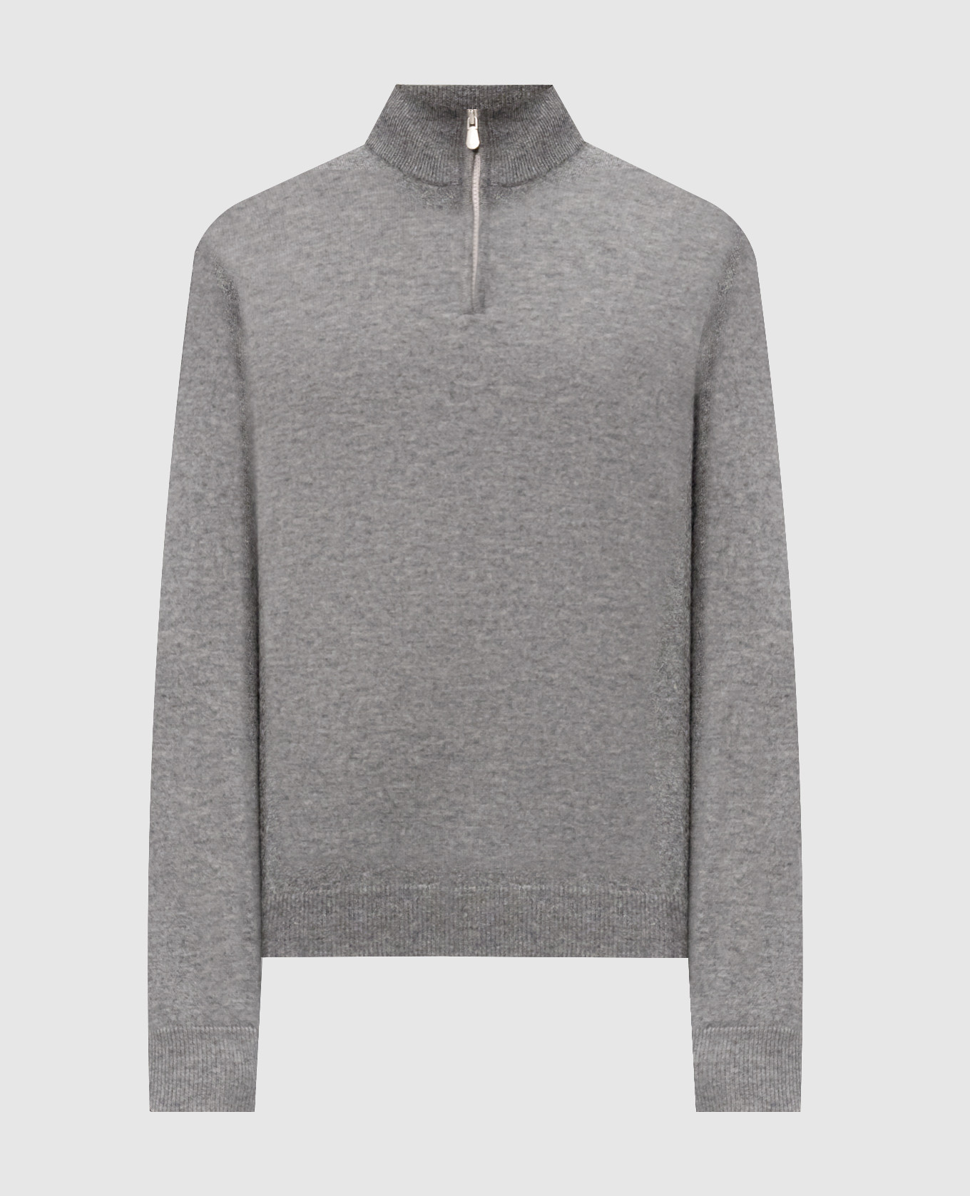Gray cashmere sweater