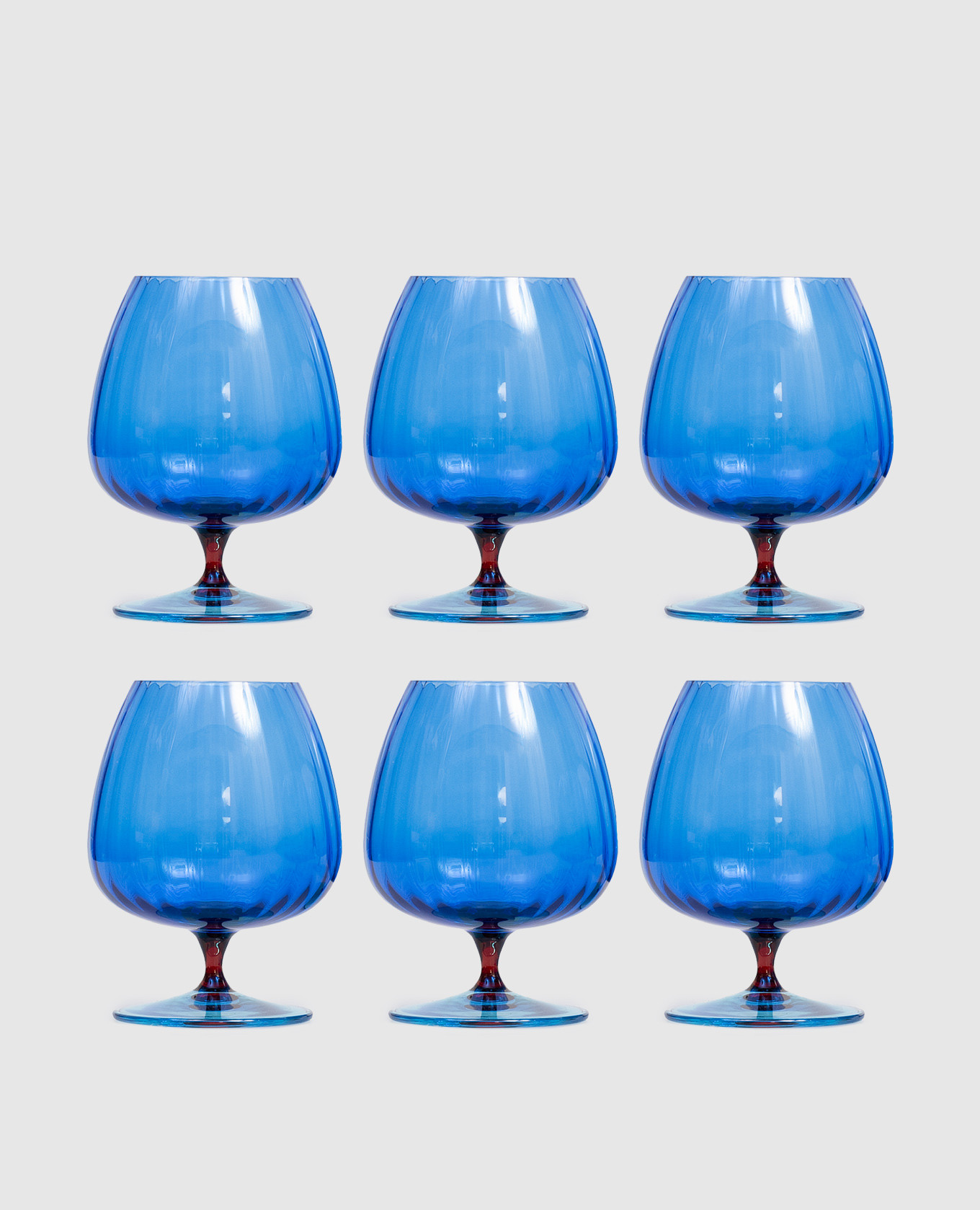

Set of blue Joy cognac glasses 6 pcs La Reine, Light blue