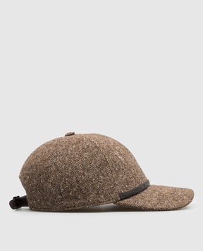 Brunello Cucinelli Brown cap with wool MCAP90218