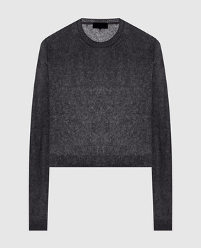 Dondup Black alpaca wool jumper DT419M00957DPTO