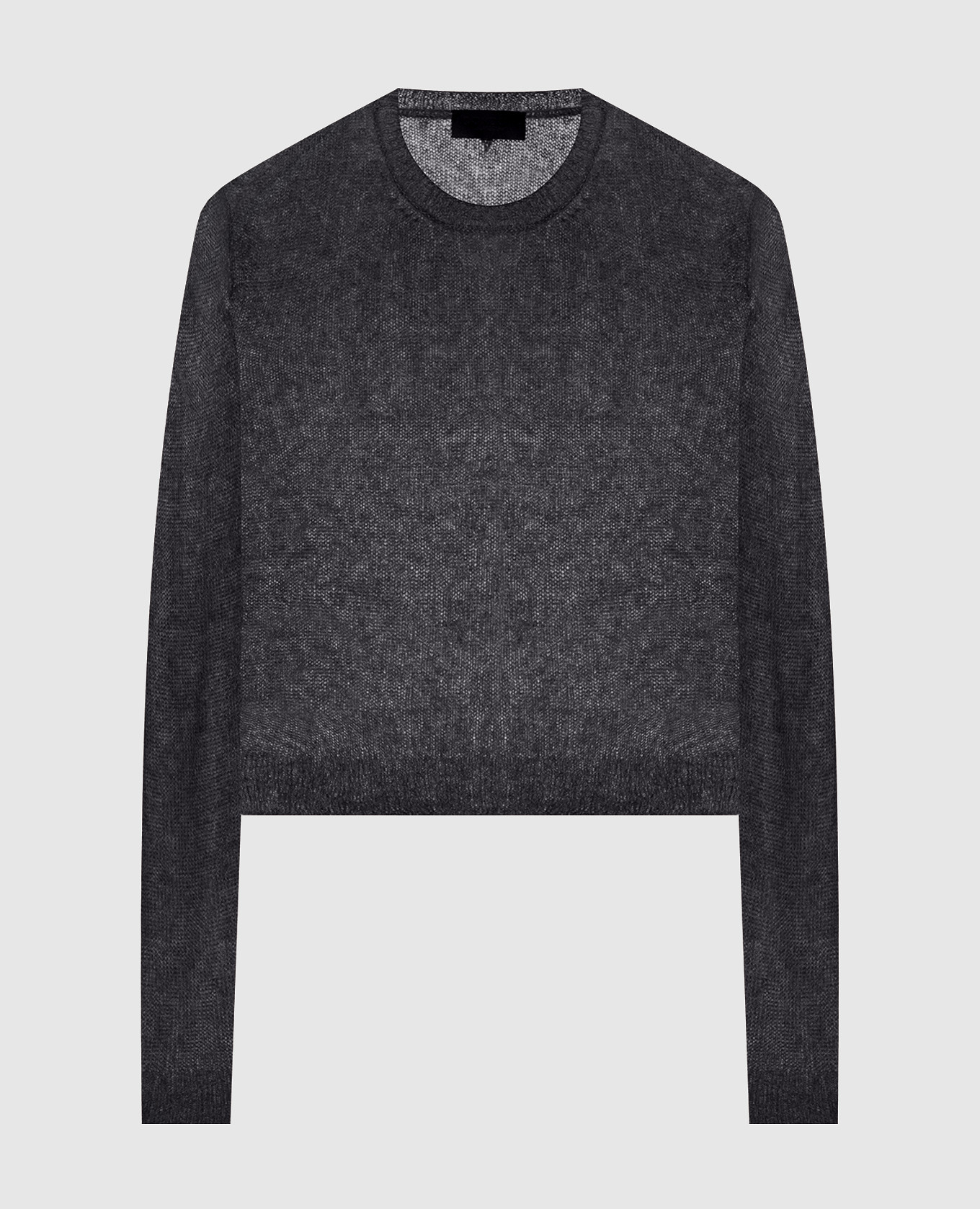 Black alpaca wool jumper