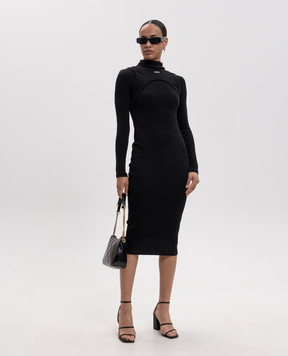 Off-White Black midi dress 2FU00681T