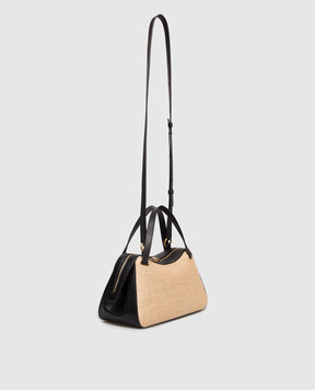 Jil Sander Beige woven trapeze bag J07WG0109P8933