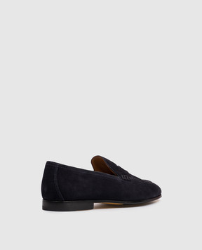 Doucal's Navy blue suede loafers DU2983PANNUF009