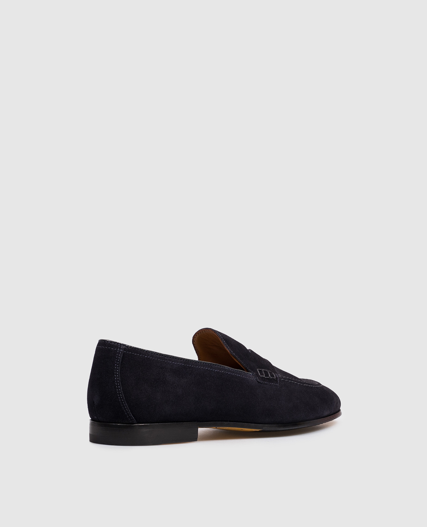 Navy blue suede loafers Doucal's 3