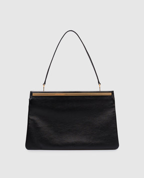 The Row Black leather Elise clutch W2118L686