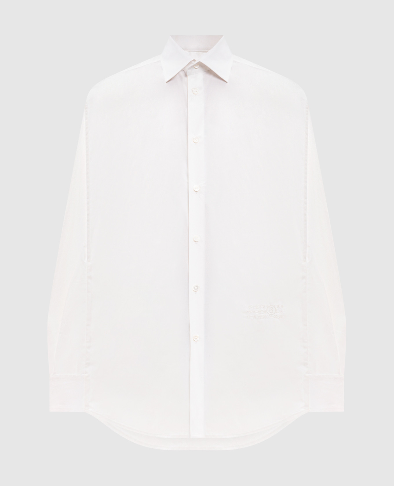 

Ivory sleeveless shirt with logo embroidery Maison Margiela MM6, Beige