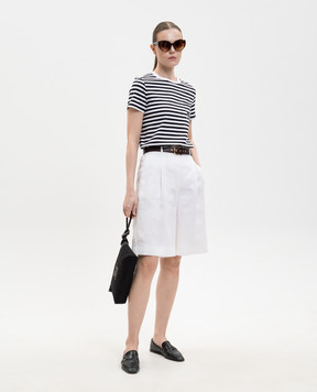 Max Mara OBOLI white striped T-shirt MXMOBOLI