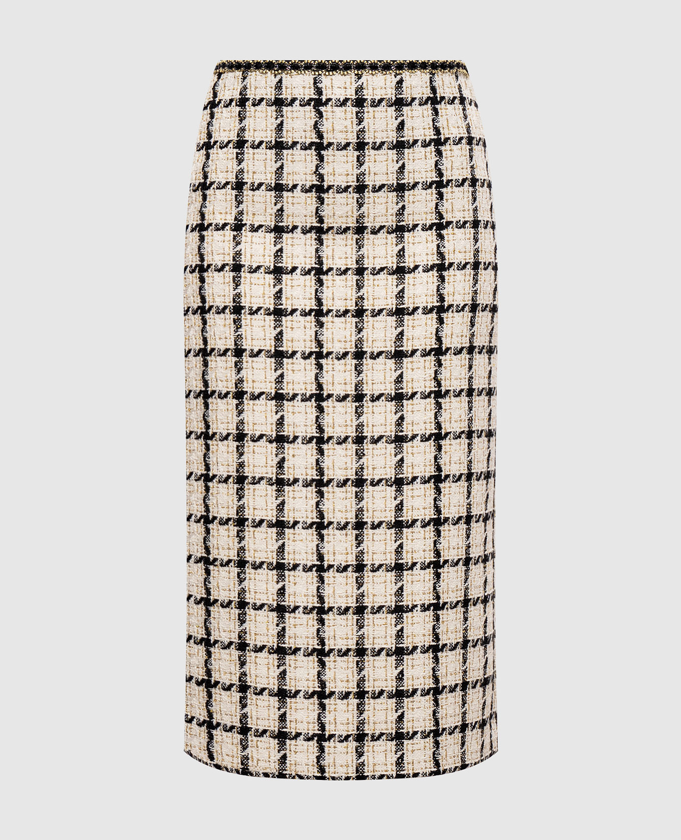 Gonna a quadri in tweed