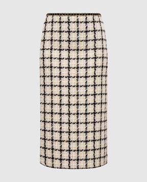 Twinset Checked tweed skirt 262TP2754
