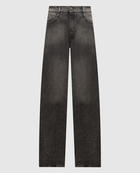 Ermanno Scervino Grey jeans with logo patch D497P367GWV