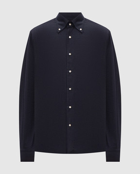 Pini Parma Blue cotton shirt SHIBRNABL