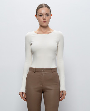 JOSEPH Nali long sleeve ivory with silk JF010024