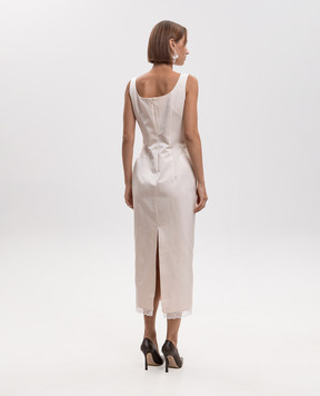 Magda Butrym Midi dress with lace DRESS19112726