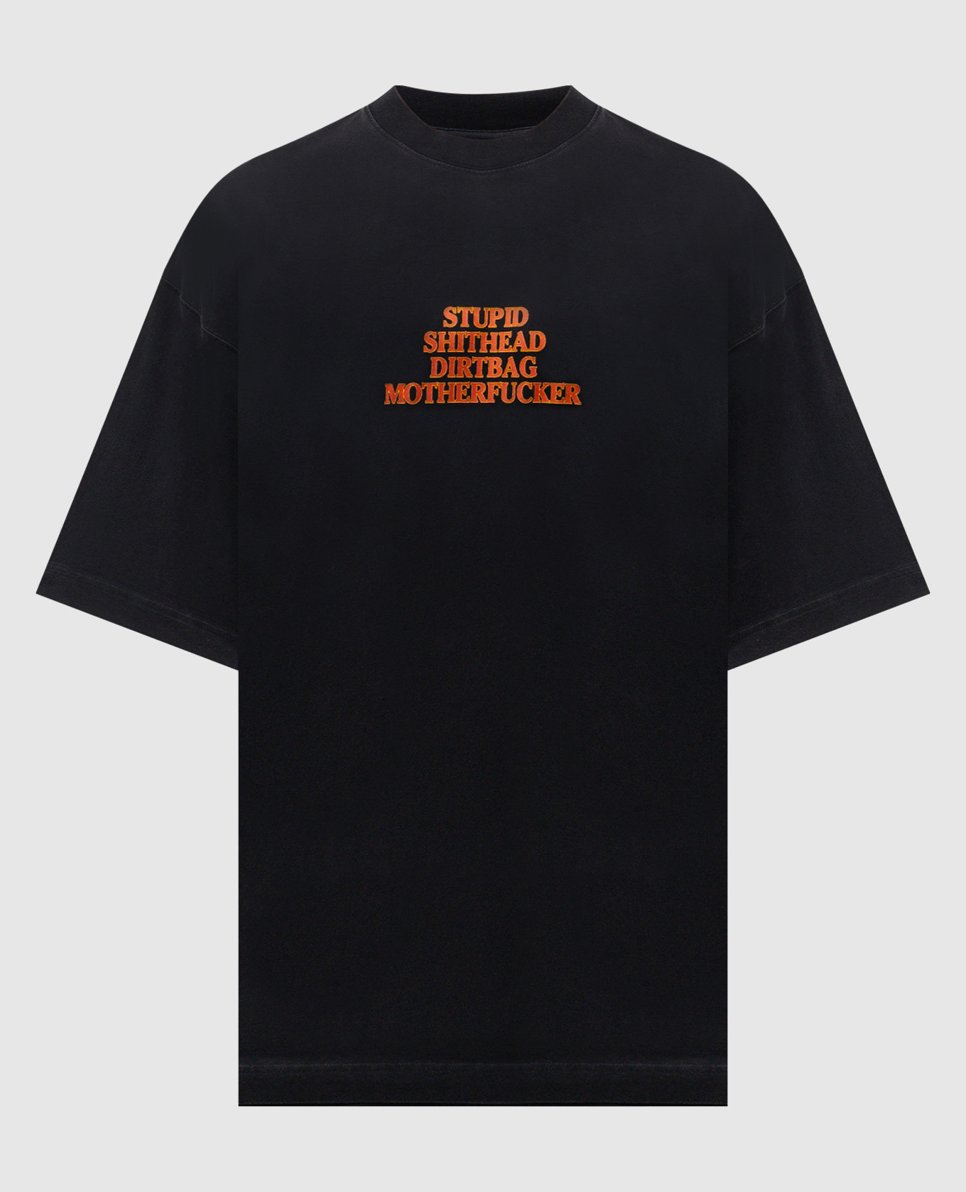 

Black T-shirt with contrast print Vetements