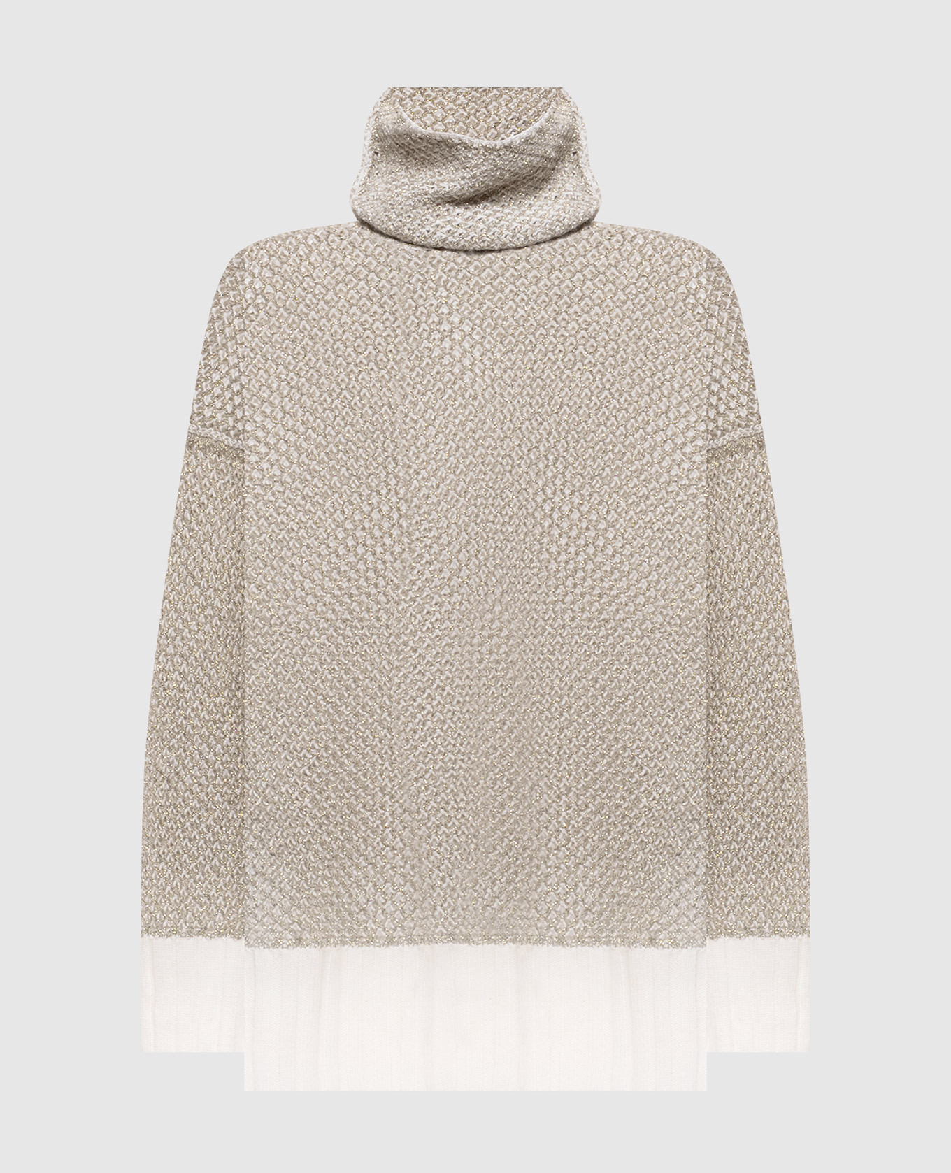 Ivory sweater with lurex