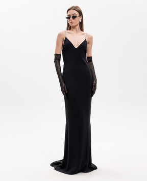 Tom Ford Black maxi dress with open back AB3697SDE539