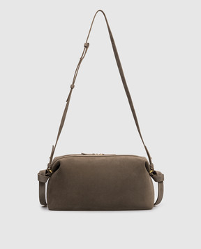 YUZEFI Khaki suede bag BRIOCHE BRIOCHEPOUCH