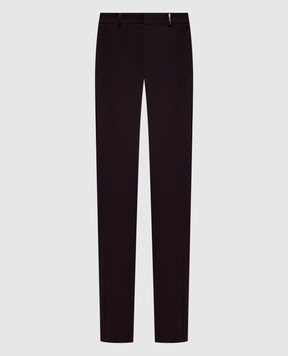 The Attico Purple pants with logo embroidery 261WCP00309VVP002AA