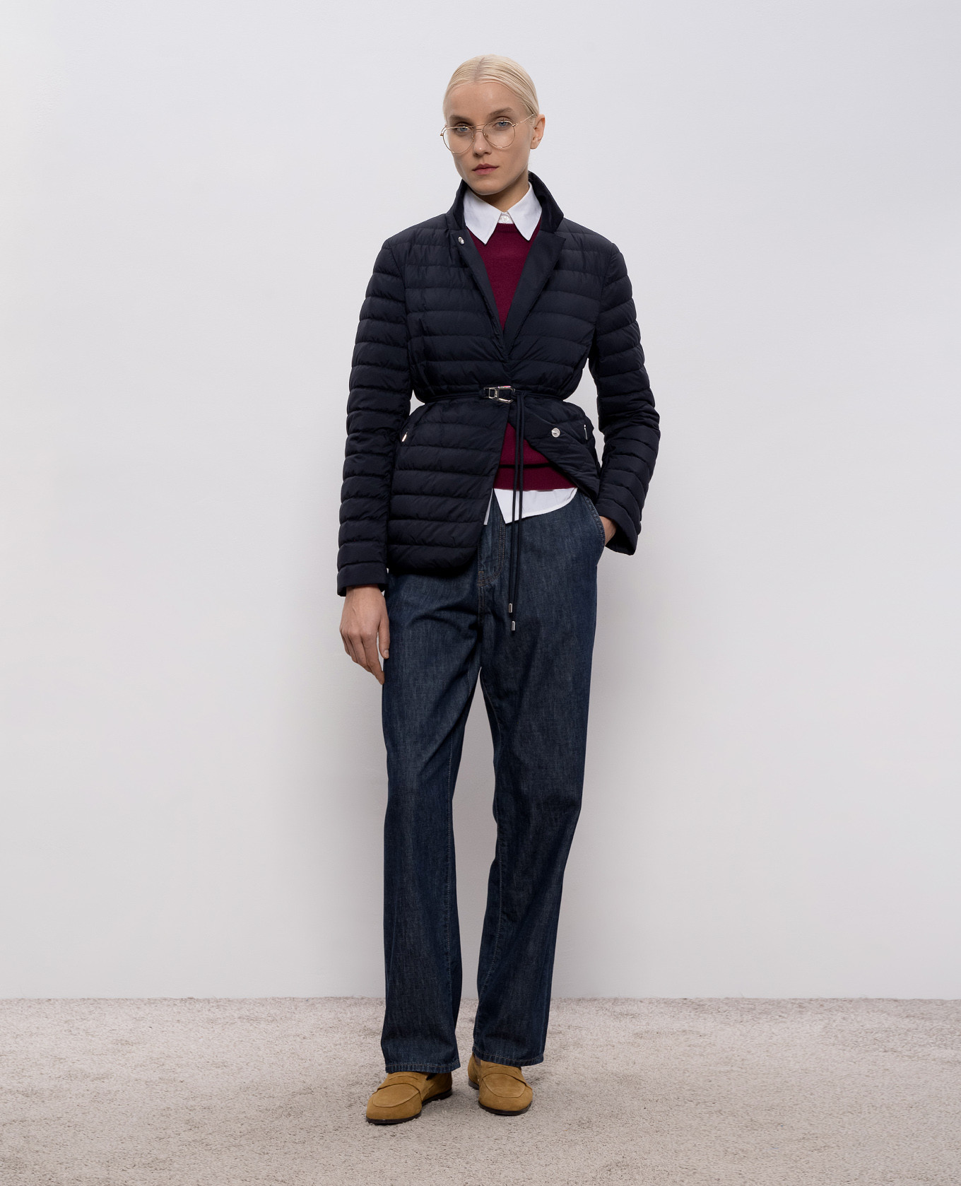 

CABIRIAN blue jeans with logo patch MooRER