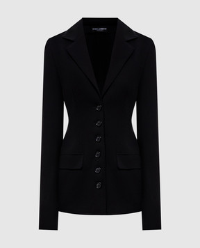 Dolce&Gabbana Black wool jacket F27HBTFUBCE