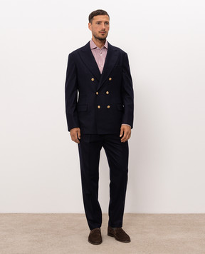 Brunello Cucinelli Blue wool suit M038PLDPHG