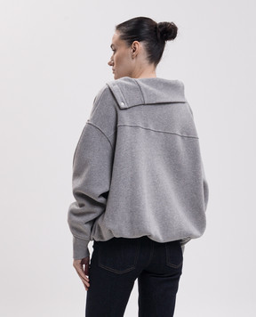 Max Mara Sportmax AEROSI grey melange sweatshirt SPXAEROSI