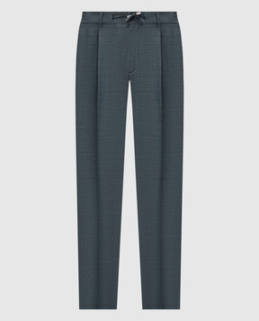 Stefano Ricci Green wool pants M1T6100022W0017U