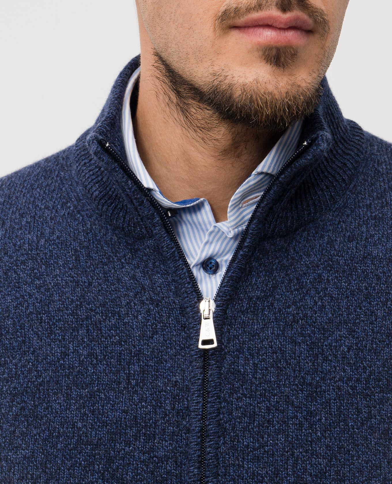 

Blue merino wool cardigan Cashmere&Whiskey