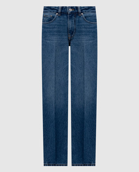 Victoria Beckham Blue jeans with logo patch 1326DJE007322B