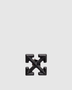 Off-White Black Arrow emblem-shaped mono earring OMOD11FC99MET001