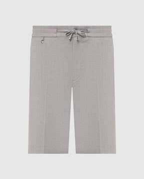 Stefano Ricci Gray wool shorts M1T6100331W0012U