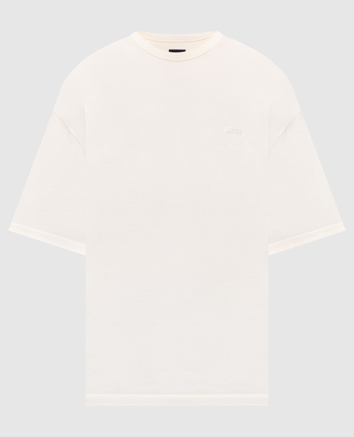 

Beige T-shirt with branded print Juun.j