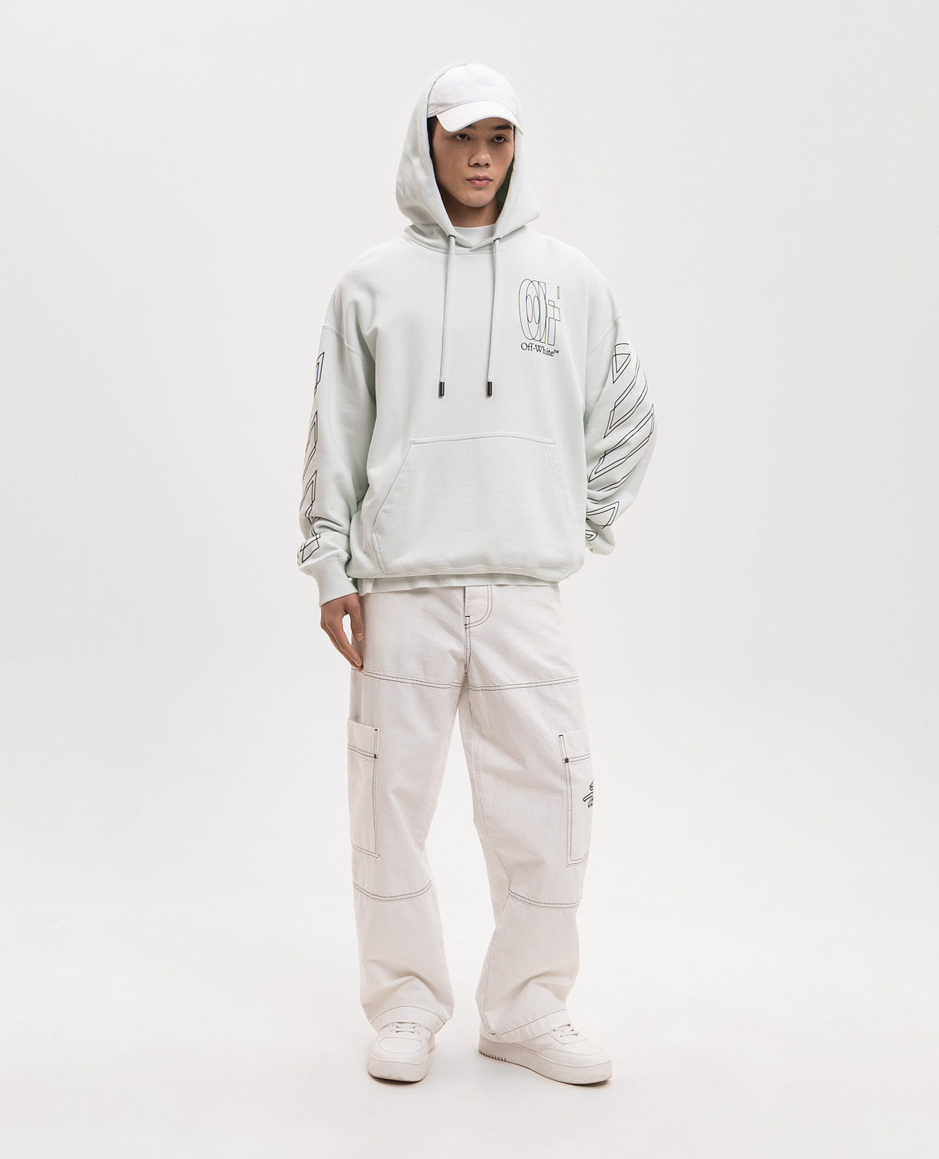 Green hoodie with Double Arrow emblem Off-White 2