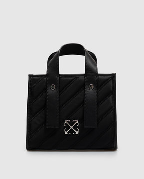 Off-White Black bag with textured emblem OWWNA13F26FB01