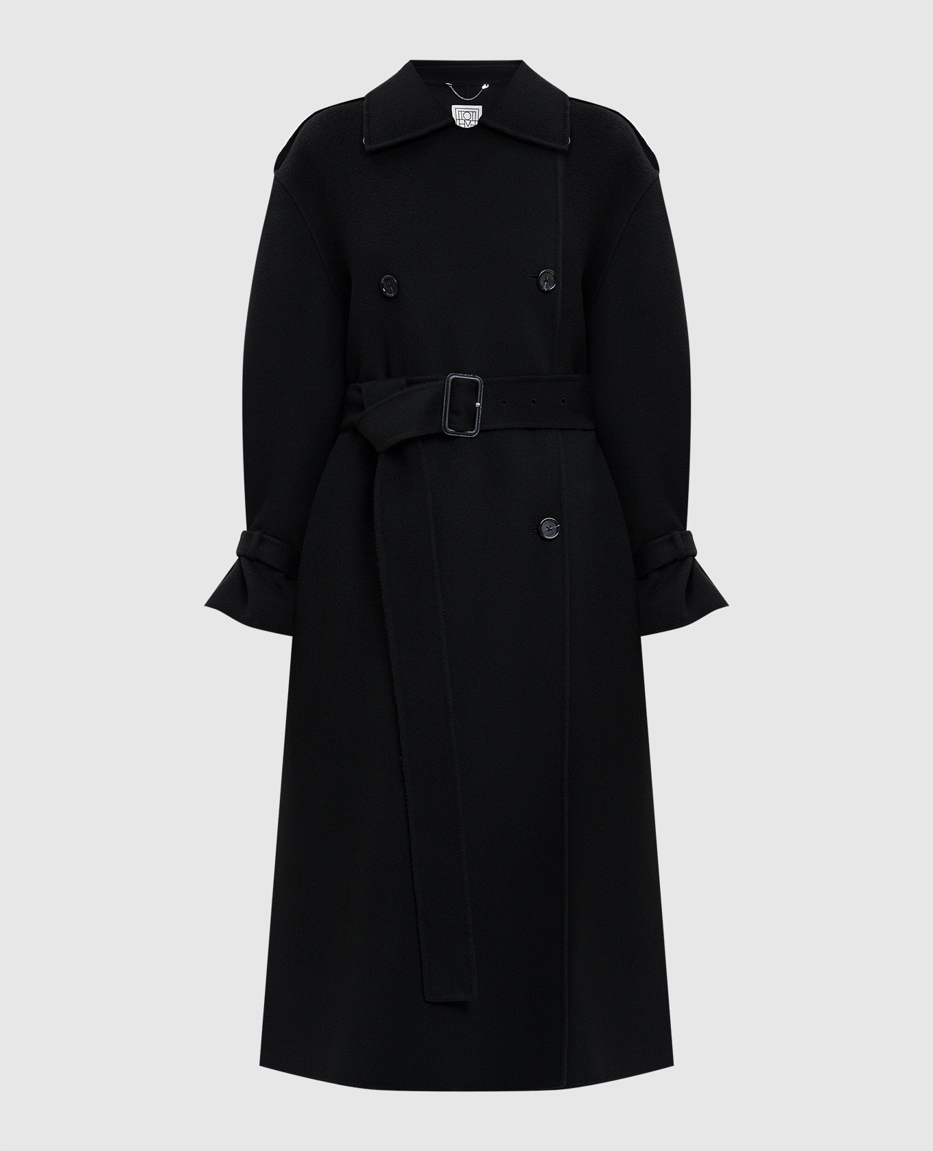 

Black wool trench coat Toteme