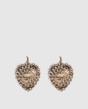 CelesteG Gold heart-shaped earrings 2326