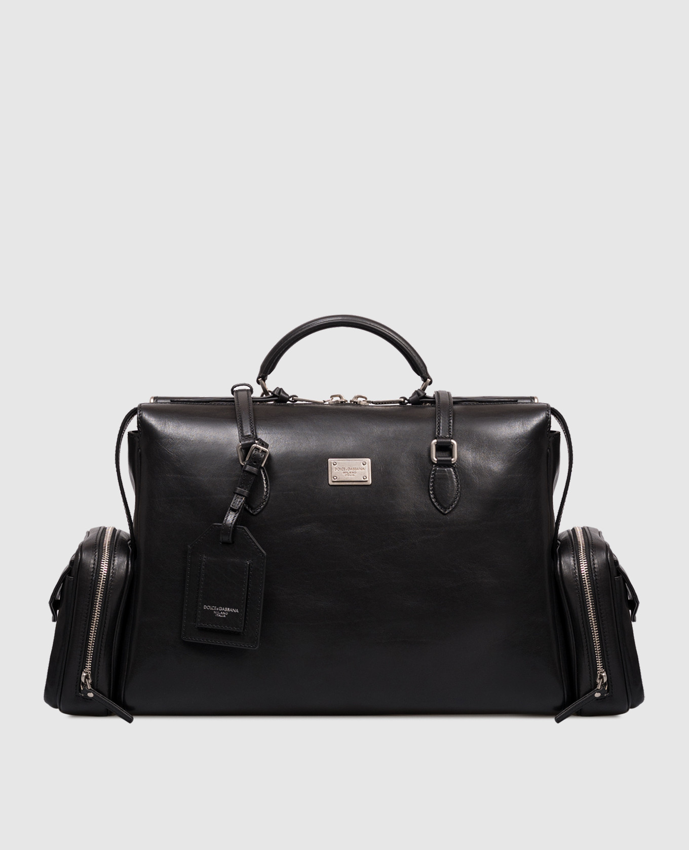 

Vittoria black leather bag with logo Dolce&Gabbana