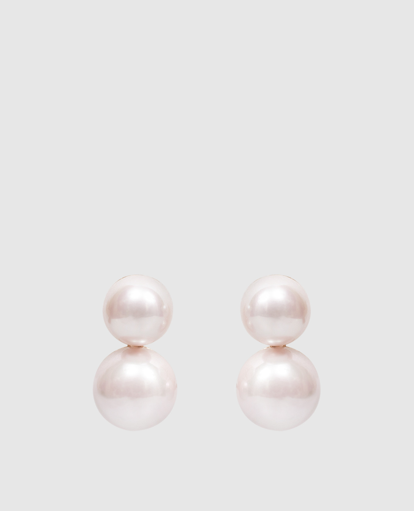 

Pink earrings with beads Madreperla