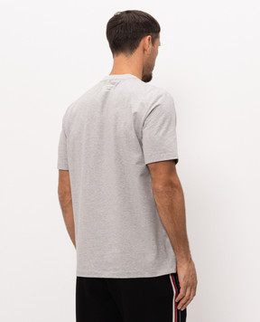 Peserico Grey T-shirt with logo print R55558J0Q2A0089