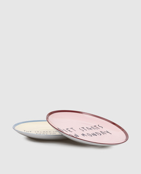 Max & Co Set of porcelain plates MAGIA with inscriptions MCLMAGIA
