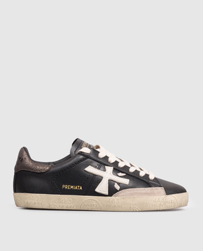 Premiata Stevend black leather sneakers STEVEND7603