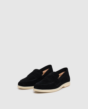 Babe Pay Pls Black suede loafers 218108ZA