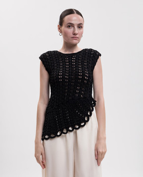 Loulou de Saison Black openwork top SAEZ SAEZ