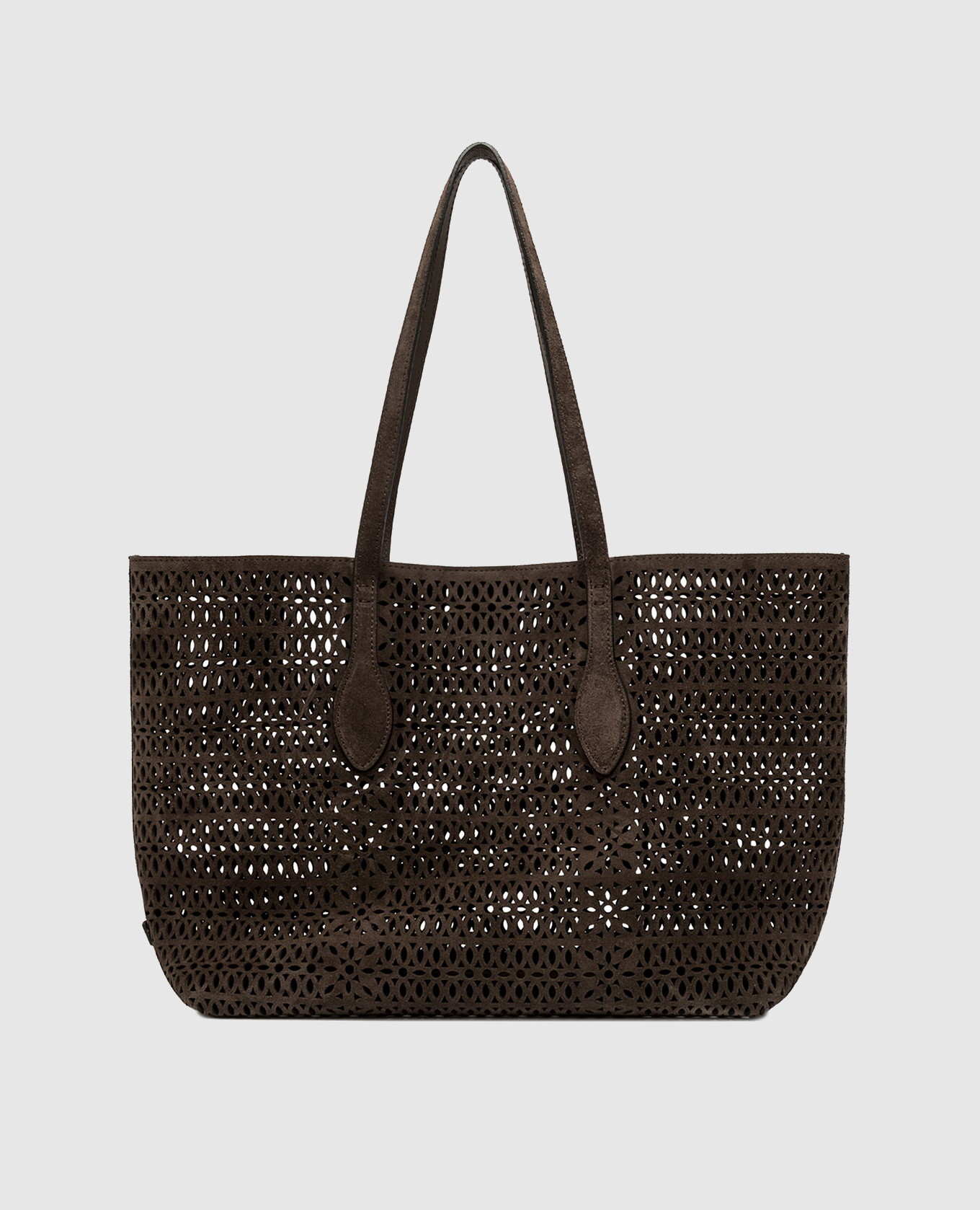 

Brown suede Mashup tote bag Gianni Chiarini