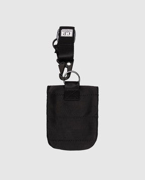 C.P. Company Black pocket key ring with logo MAC053A005349G
